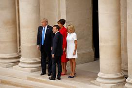 donald trump, melania trump, emmanuel macron, brigitte trogneux