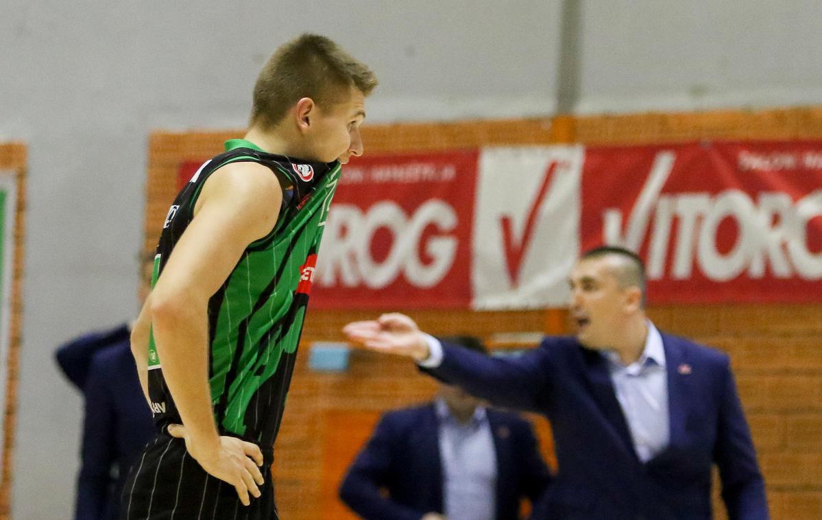 Blaž Mesiček | Blaž Mesiček je bil s 15 točkami drugi najboljši strelec Olimpije, ki je izgubila po podaljšku. | Foto ABA liga