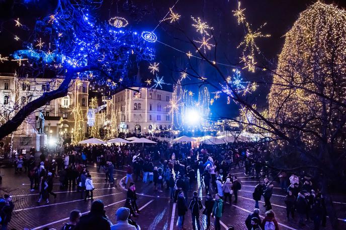 Silvestrovanje v Ljubljani, 2018 | V Ljubljani je za silvestrovo ob pestrem glasbenem programu pričakovati večje množice ljudi. | Foto Mediaspeed