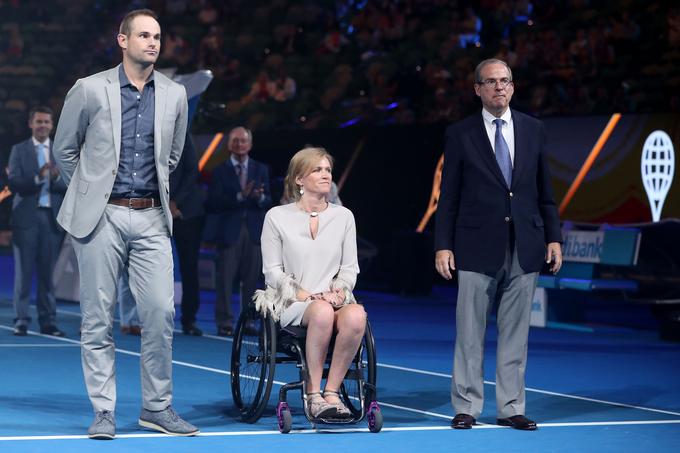 Andy Roddick, Monique Kalkman van den Bosch in Steve Flink bodo v soboto sprejeti med elito. | Foto: Guliverimage/Getty Images