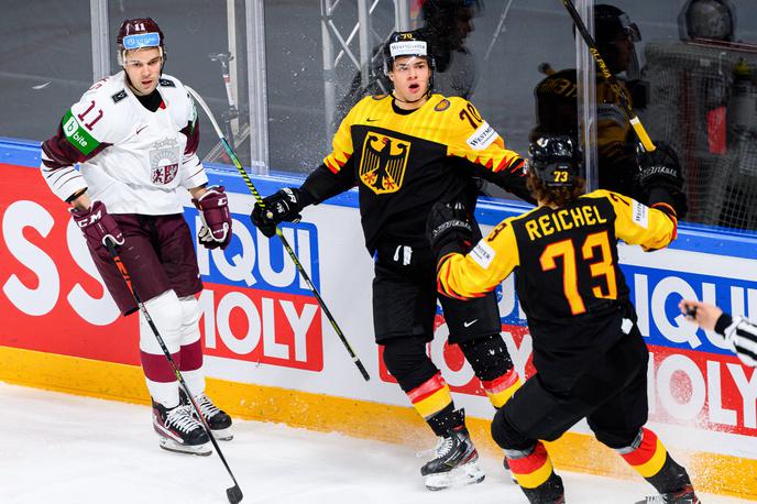 IIHF WC 2021: Nemčija - Latvija | Nemci so z 2:1 premagali Latvicje in s tem razveselili tudi Kanadčane. | Foto Guliverimage