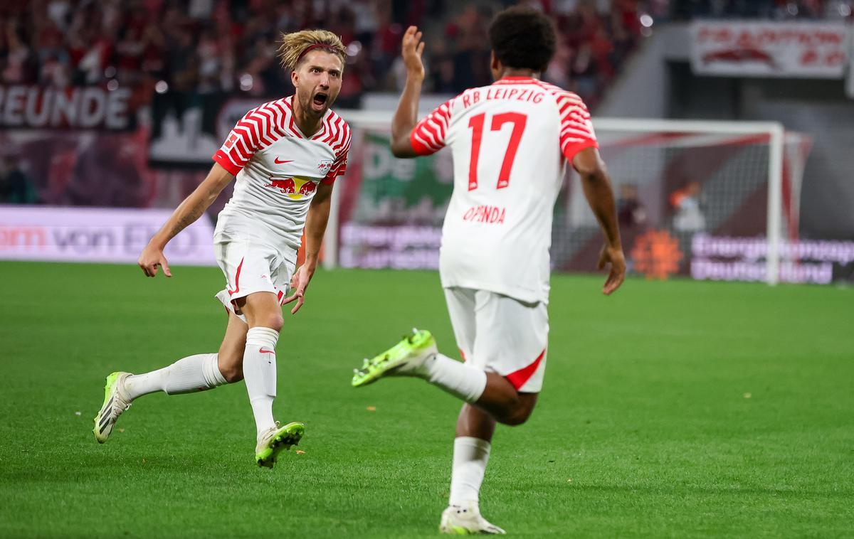 RB Leipzig Kevin Kampl | Kevin Kampl je zadel za 4:1. Vseh pet golov je dal Leipzig v drugem polčasu. | Foto Guliverimage