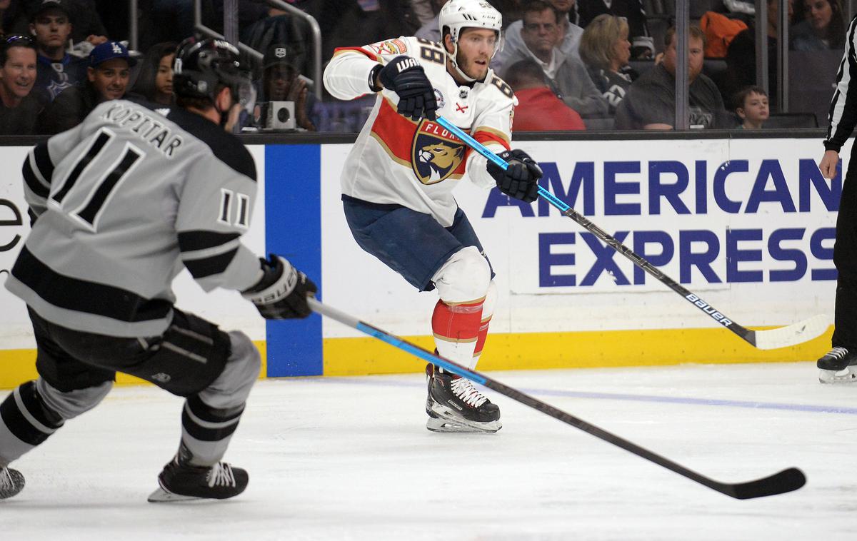 Anže Kopitar LA KIngs | Anže Kopitar je dosegel svoj 20. gol v sezoni, zabeležil še svojo 30. podajo, odigral pa je prav tako okroglo 70. tekmo v sezoni. | Foto Reuters