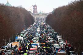 Protest kmetov v Berlinu