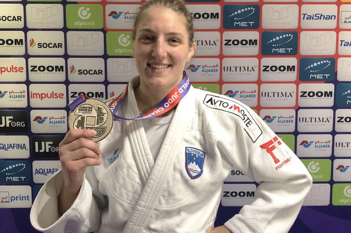 Andreja Leški | Andreja Leški je v Dohi poskrbela za 15. kolajno za slovenski judo na svetovnih prvenstvih. | Foto Aleksander Gasser/STA