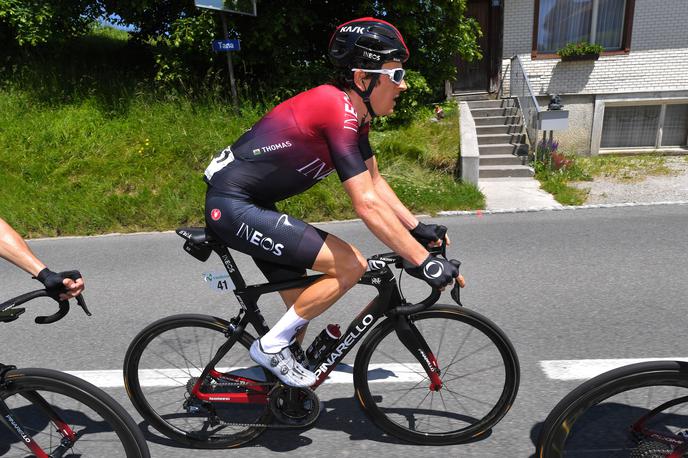 Geraint Thomas | Padec ni bil usoden za Gerainta Thomasa. | Foto Getty Images