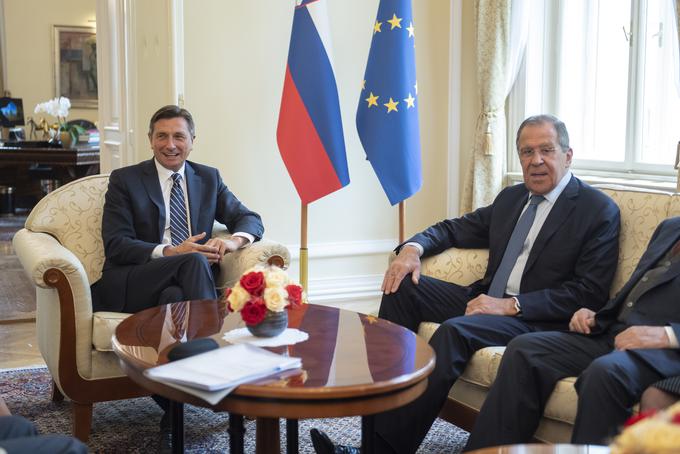 Borut Pahor, Sergej Lavrov | Foto: STA ,