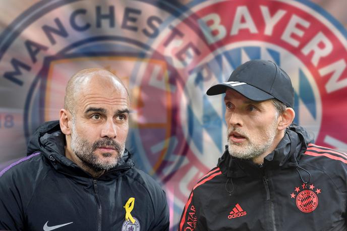 Pep Guardiola Thomas Tuchel | V četrtfinalu se bosta pomerila prijatelja. | Foto Guliverimage