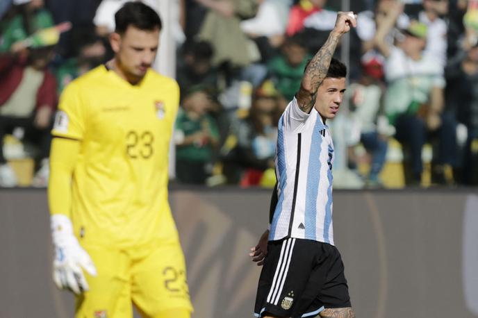 Enzo Fernandez | Argentino je v Boliviji popeljal v vodstvo Enzo Fernandez. | Foto Reuters