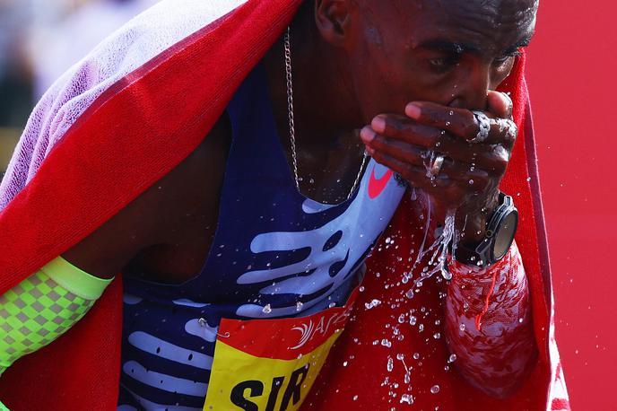 Mo Farah | Mo Farah je v Newcastlu odtekel še zadnjo tekaško tekmo kariere. | Foto Reuters