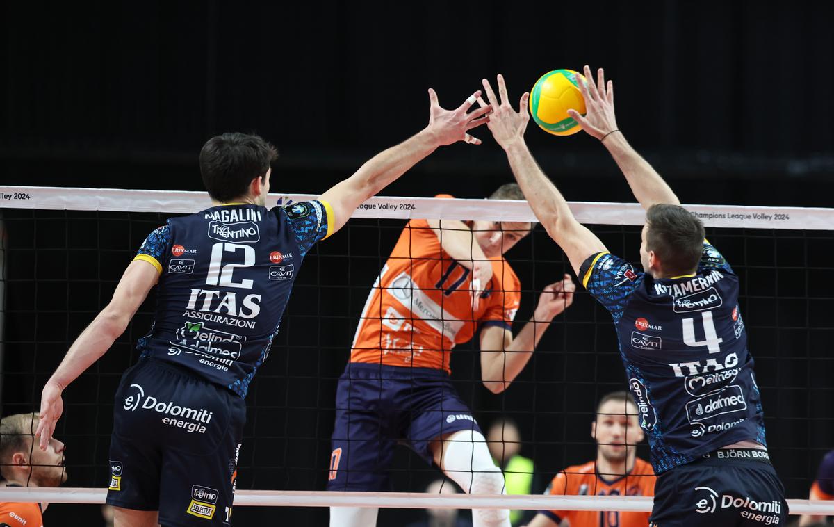 Odvojkarska LP: ACH Volley - Trentino | ACH Volley je v Hali Tivoli izgubil proti Trentinu. | Foto www.alesfevzer.com