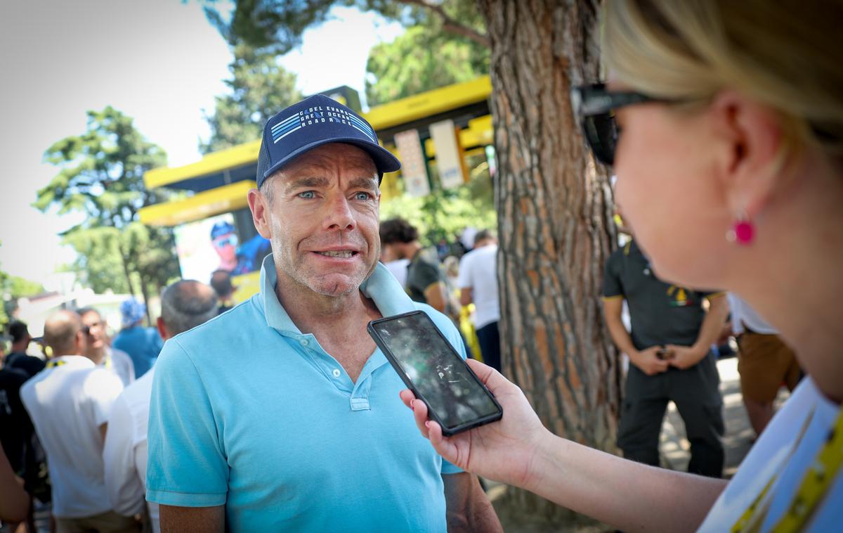 Cadel Evans | Nekdanji zmagovalec Toura in svetovni prvak Cadel Evans zmago na letošnjem Touru napoveduje Primožu Rogliču.  | Foto Ana Kovač