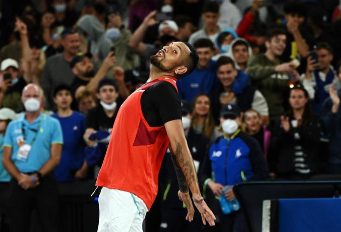 Nick Kyrgios je ljubljenec občinstva v Melbournu. | Foto: Reuters