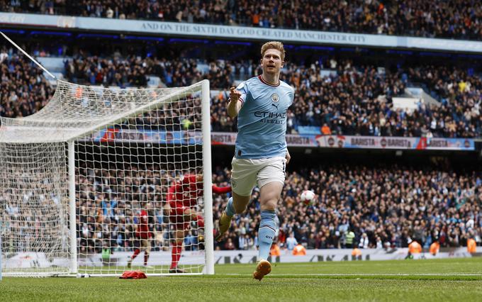 Kevin De Bruyne za 2:1 | Foto: Reuters