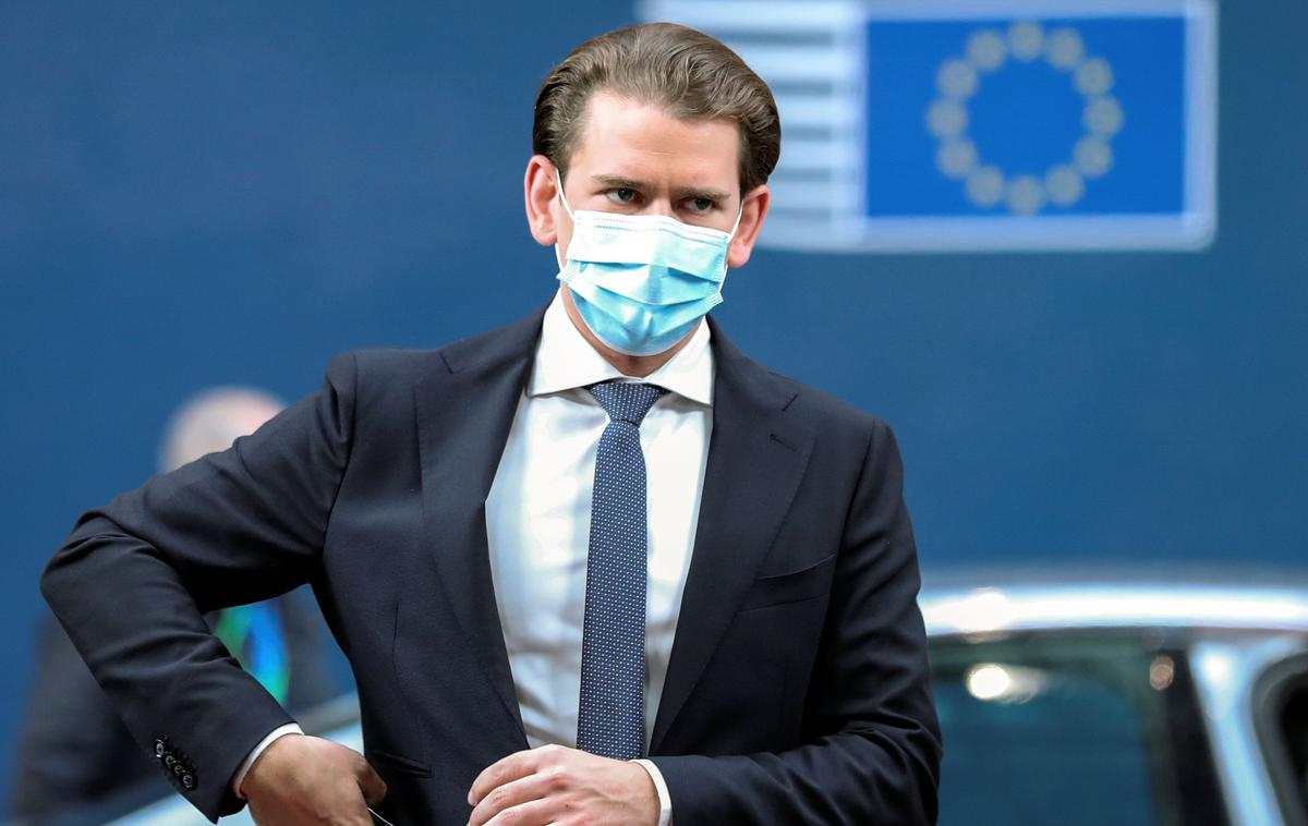 Sebastian Kurz | Po negativnem testu lahko avstrijski kancler Sebastian Kurz nadaljuje svoje aktivnosti in mu ni treba v karanteno. | Foto Reuters