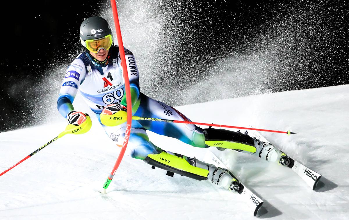 Tijan Marovt | Tijan Marovt bo na sredinem slalomu pod žarometi znova edini slovenski predstavnik. | Foto Guliverimage