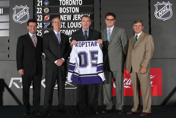 Leta 2005 so ga kot 11. po vrsti na naboru lige NHL izbrali Los Angeles Kings. | Foto: Getty Images