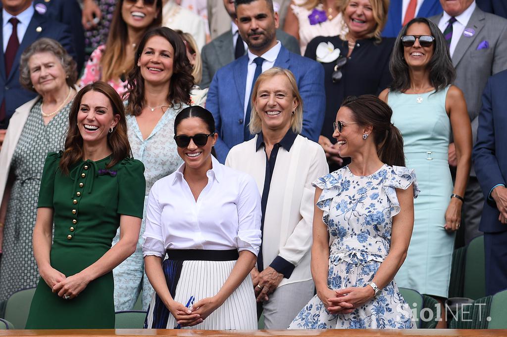 Vojvodinji Kate in Meghan v Wimbledonu