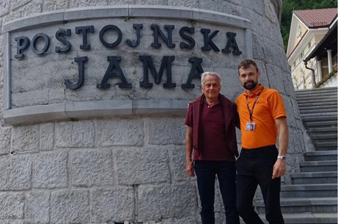 Eduardo Strauch v Postojnski jami | Eduardo Strauch ob obisku Postojnske jame | Foto Postojnska jama