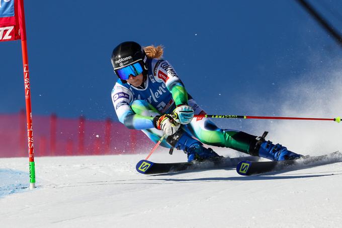 Ana Bucik se je izkazala v drugem teku in se razveselila najboljše uvrstitve v karieri v veleslalomu. | Foto: Guliverimage/Vladimir Fedorenko