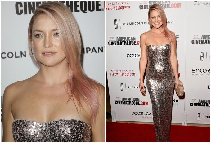 Rosé barva v laseh je za piko na i pri stilu Kate Hudson. | Foto: Getty Images