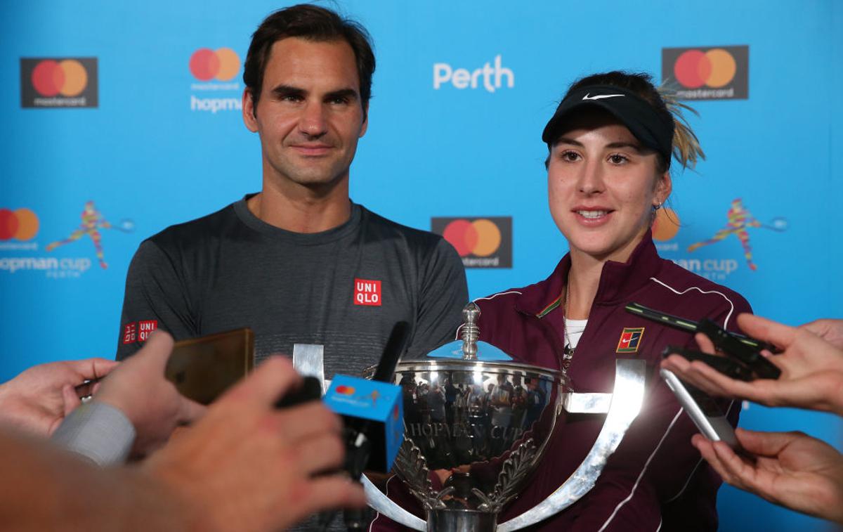 Roger Federer, Belinda Bencic | Foto Gulliver/Getty Images