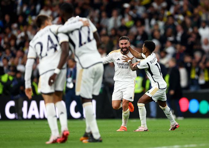 Dani Carvajal je podobno kot Modrić, Kroos in Nacho osvojil ligo prvakov že šestič. | Foto: Reuters