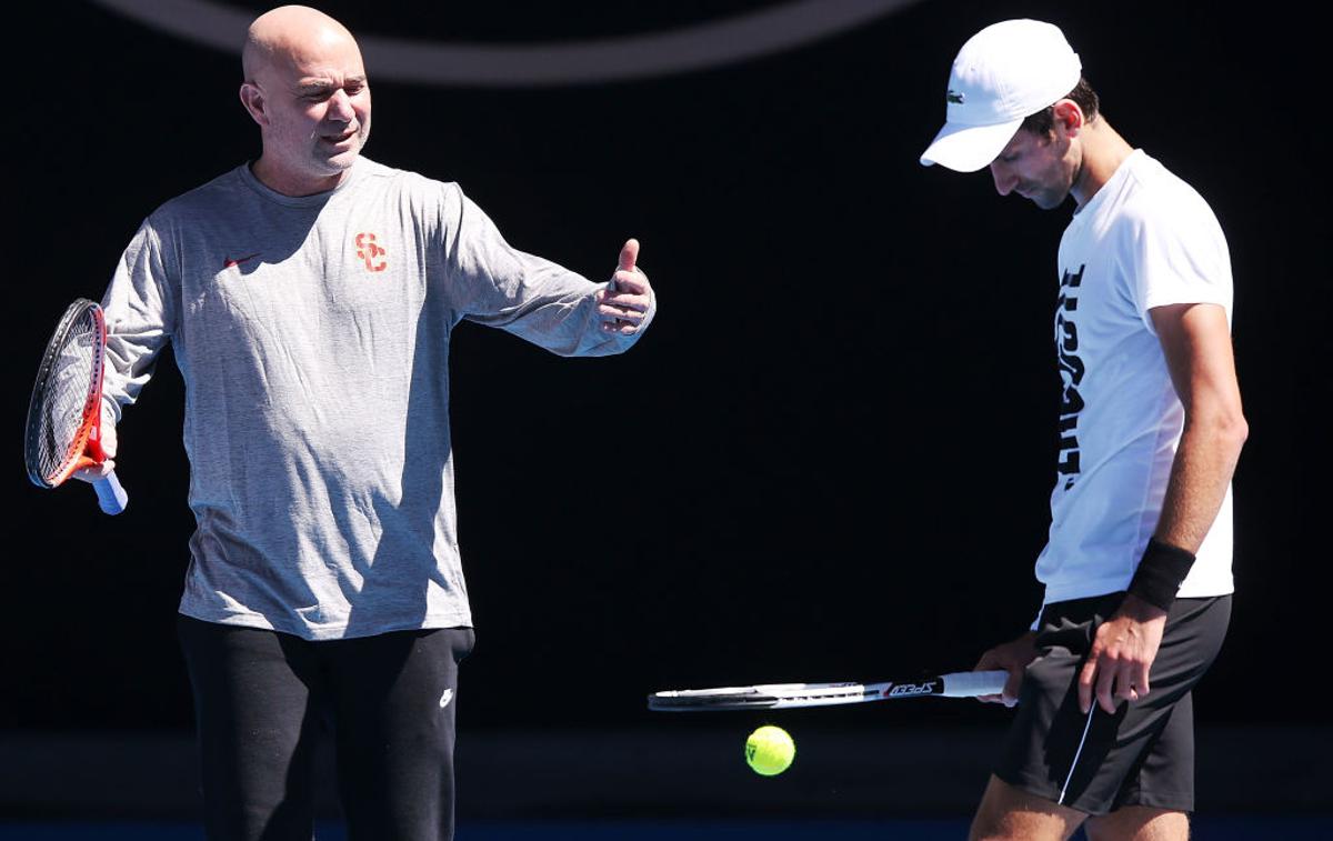 Andre Agassi, Novak Đoković | Foto Guliver/Getty Images