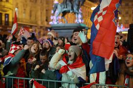 Zagreb slavje navijači