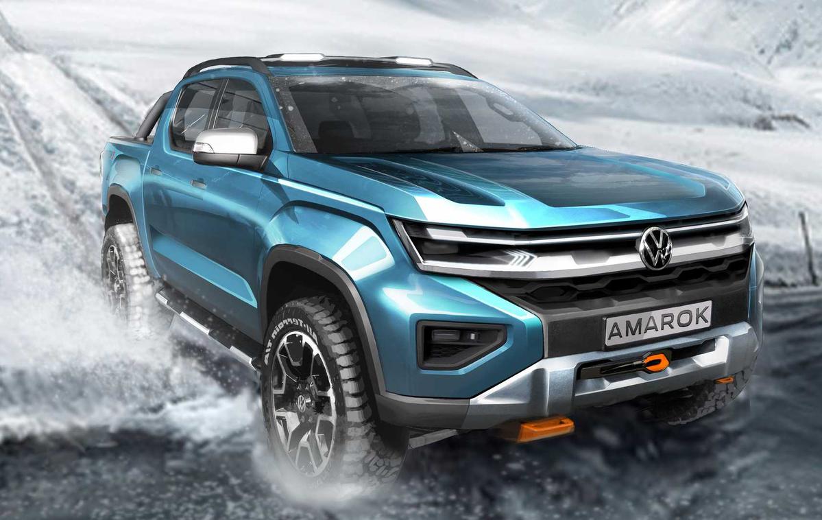 Volkswagen amarok | Amarok bo slonel na enaki arhitekturi kot Fordov ranger, a naj bi imel povsem samosvojo zunanjo podobo. Sorodstvene vezi bodo vidne predvsem v notranjosti in pri pogonskih opcijah. | Foto Volkswagen