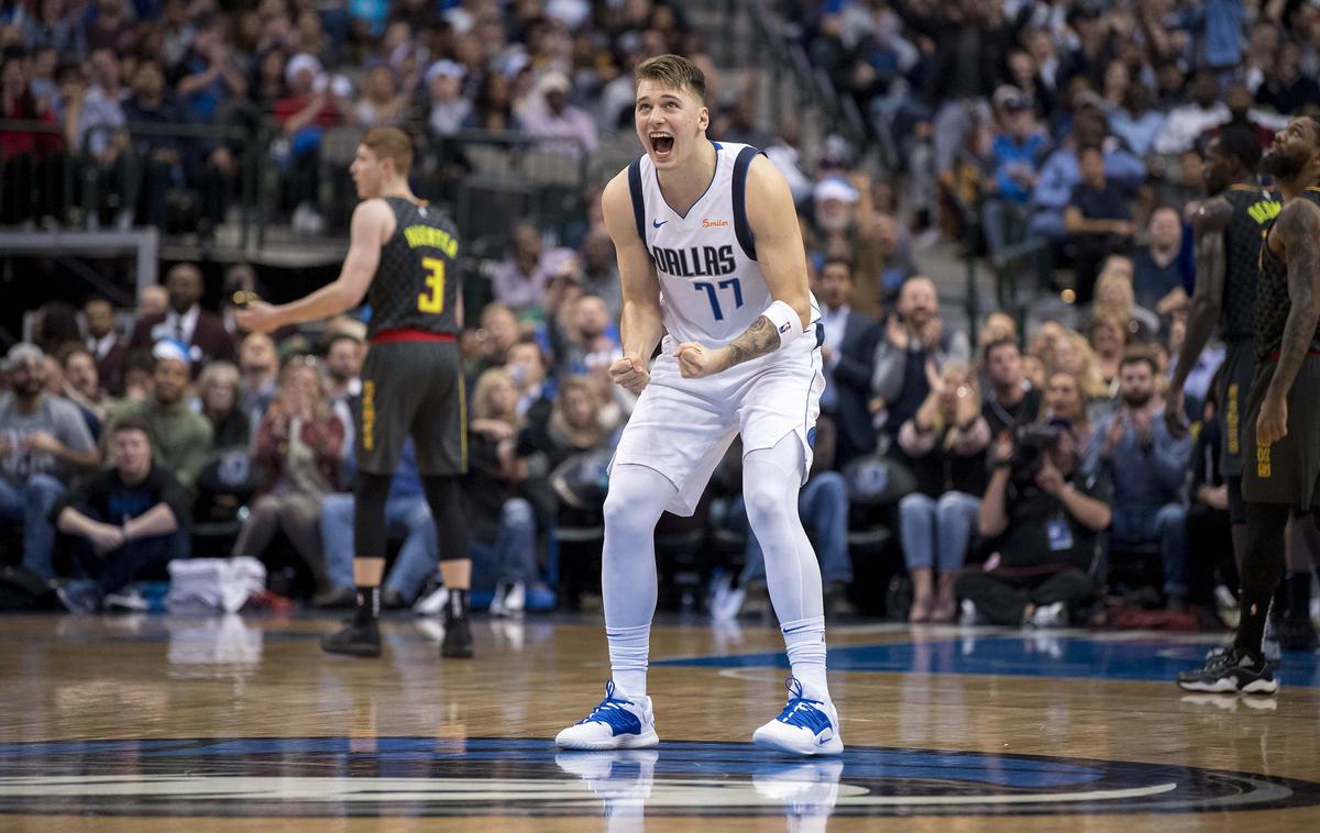 Luka Dončić | Luka Dončić je imel spet razlog za veselje. | Foto Reuters