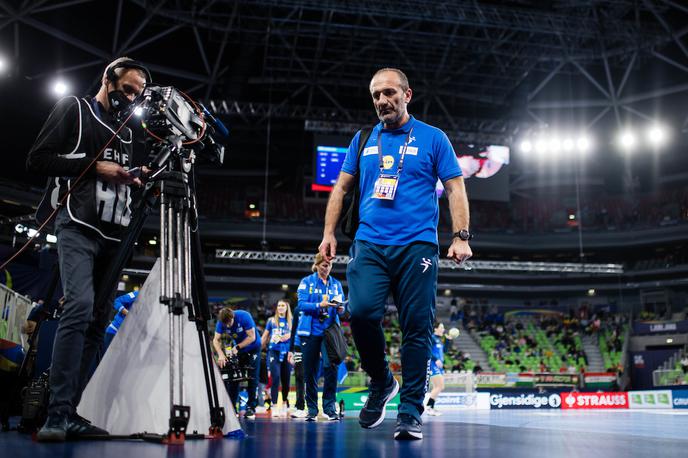 EHF Euro2022: Slovenija - Madžarska, slovenska ženska rokometna reprezentanca Dragan Adžić | Dragan Adžić je bil po koncu EP zelo zadovoljen. | Foto Grega Valančič/Sportida