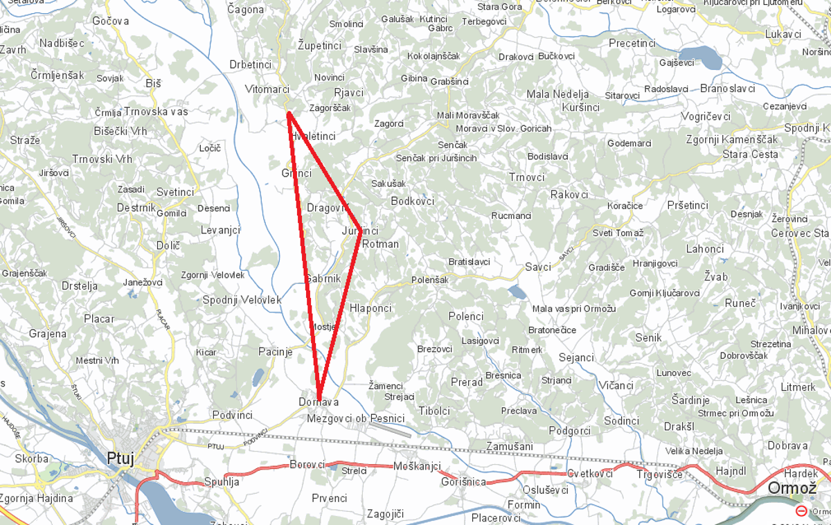 Juršinci - Dornava - Sveti Andraž v Slovenskih goricah | Foto zemljevid.najdi.si