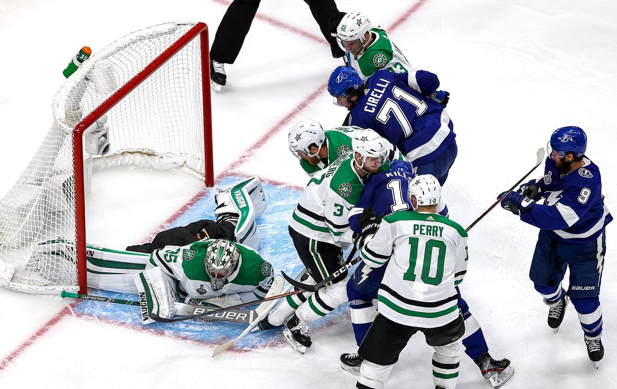 Anton Khudobin Dallas Stars | Dallas Stars so z izjemnimi obrambami Antona Khudobina finale lige NHL začeli z zmago.  | Foto Getty Images