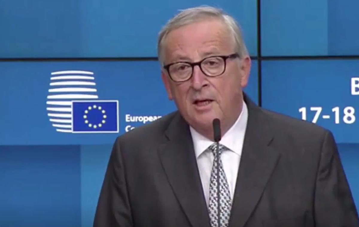 Jean-Claude Juncker | Petnajst držav EU, med drugim tudi Slovenija, se zavzema, da bi se pristopna pogajanja z Albanijo in Severno Makedonijo začela marca 2020. Na fotografiji odhajajoči predsednik Evropske komisije Jean-Claude Juncker. | Foto zajem zaslona