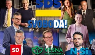 Na evropskih volitvah slavila SDS s štirimi mandati, Svoboda z dvema, Vesna, SD in NSi pa s po enim