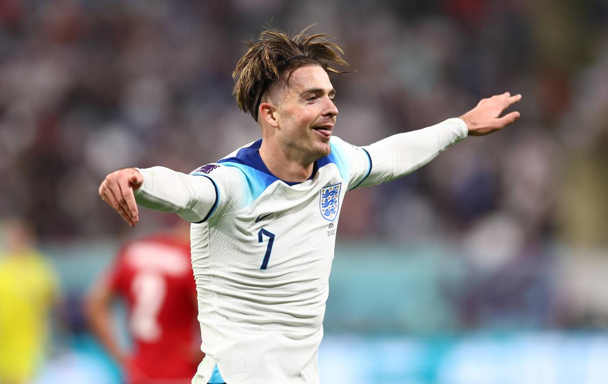 Jack Grealish Katar 2022 | Angleški reprezentant Jack Grealish je na tekmi z Iranom izpolnil obljubo, ki jo je dal 11-letnemu oboževalcu s cerebralno paralizo.  | Foto Guliverimage