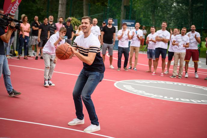 Goran Dragić | Goran Dragić je danes odprl prvo pametno igrišče v Sloveniji. | Foto Nebojša Tejič/STA