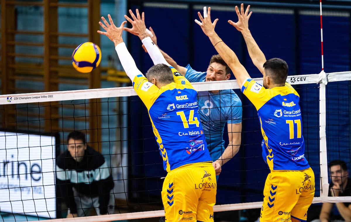 Calcit Volley Guaguas Las Palmas pokal CEV | Kamničani so tudi na povratni tekmi priznali premoč španskim prvakom in ostali brez napredovanja. | Foto Matic Klanšek Velej/Sportida