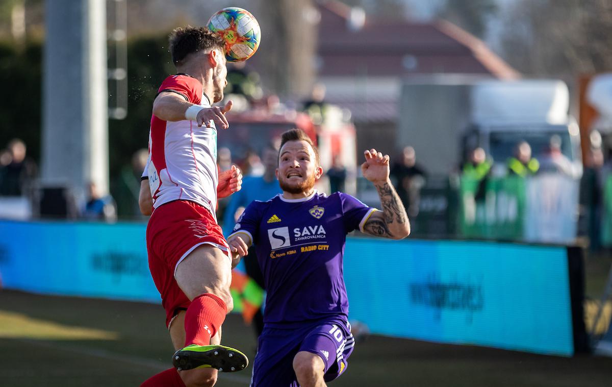 Dino Hotić | Maribor je gostoval v Kidričevem in še tretjič v tej sezoni premagal Aluminij. | Foto Blaž Weindorfer/Sportida