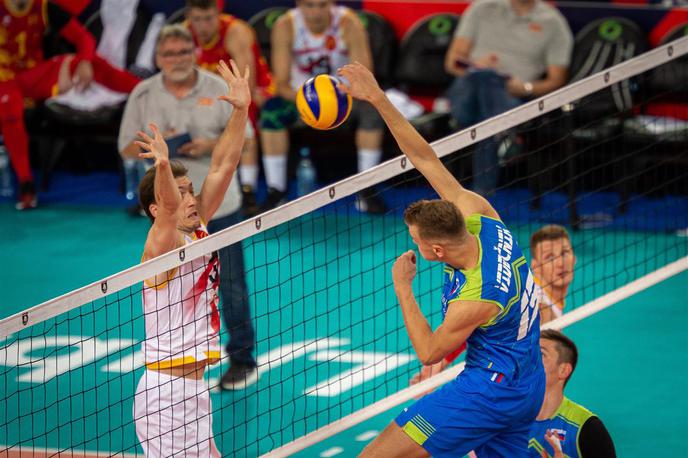 Slovenija Makedonija odbojka | Slovenska odbojkarska reprezentanca je z 1:3 izgubila s Severno Makedonijo in vknjižila prvi poraz. | Foto CEV