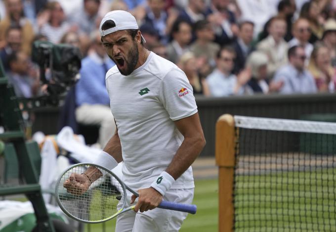 Matteo Berrettini je prvi niz dobil po uri in 12 minutah. | Foto: Guliverimage/Vladimir Fedorenko