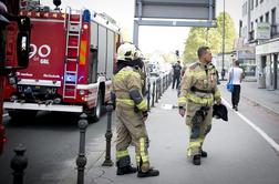 Požar v Prenočiščih Šiška na Celovški cesti in v kleti stavbe v središču Ljubljane (foto in video)