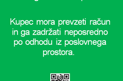 Po novem letu boste morali račun odnesti iz prodajalne