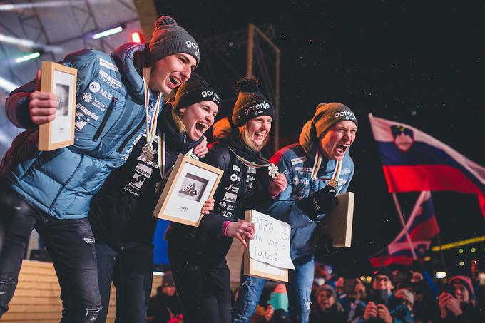 Slovenska bronasta medalja na tekmi mešanih ekip | Foto: Grega Valančič/Sportida