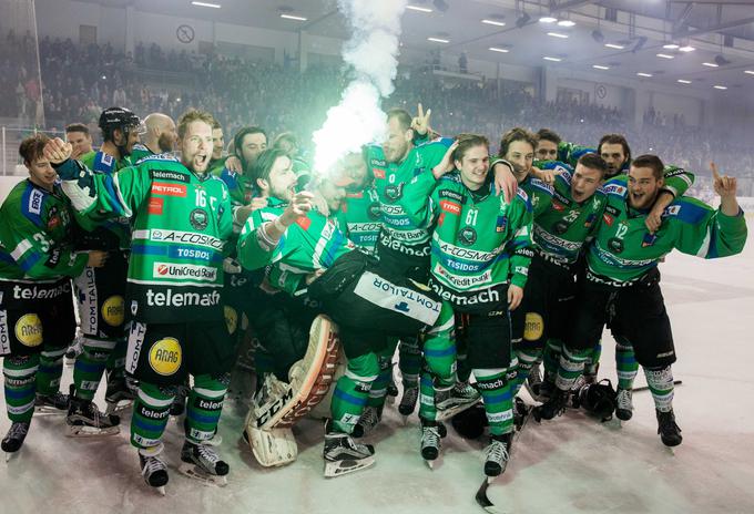 Olimpija se veseli 15. naslova državnih prvakov v samostojni Sloveniji. | Foto: 