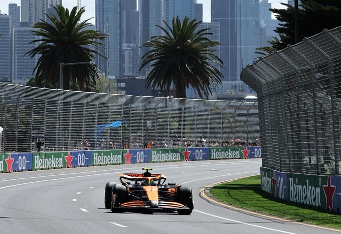 Prvi trening je dobil Lando Norris. | Foto: Reuters