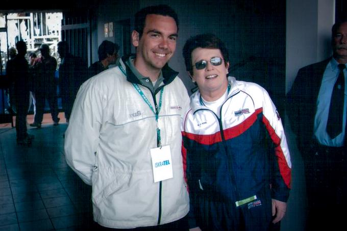 Pred 20 leti so mu v Portorožu na tekmi pokala Fed zaupali vlogo predstavnika za stike z ameriško delegacijo, v kateri je bila tudi legendarna Billie Jean King. | Foto: Osebni arhiv