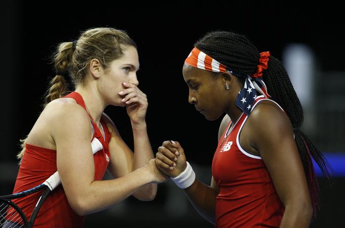 Caty McNally in Coco Gauff sta ZDA z zanesljivo zmago priigrali vodstvo proti Poljakinjam. | Foto: Guliverimage/Vladimir Fedorenko