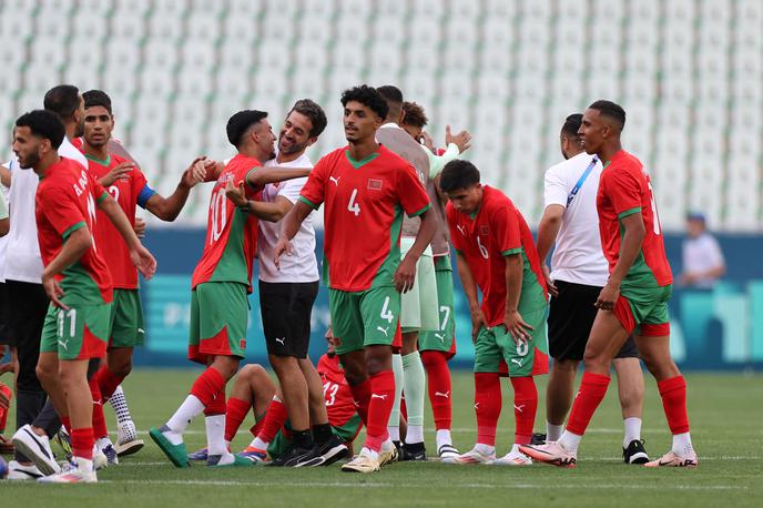 maroška nogometna reprezentanca, OI | Maročani so po pravem kaosu na uvodu olimpijskih iger premagali Argentino. | Foto Reuters